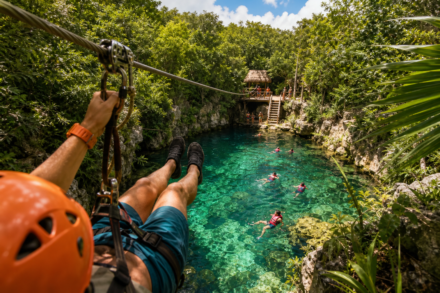 Snorkel and reef-day vibes in Cozumel: clear water, fins, and a boat-ready crew