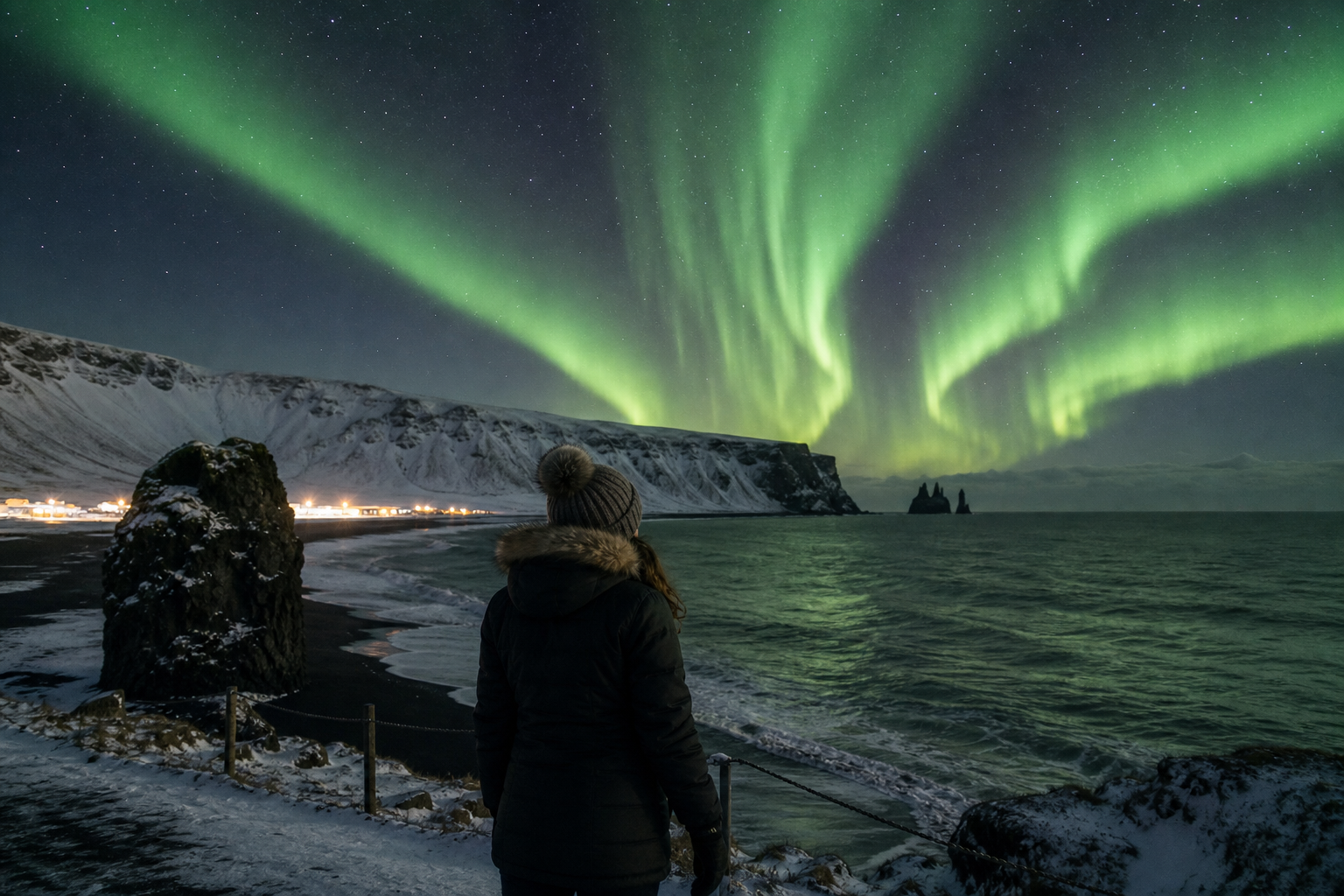 Steaming Iceland hot spring lagoon scene—soaking with dramatic coastal or volcanic surroundings
