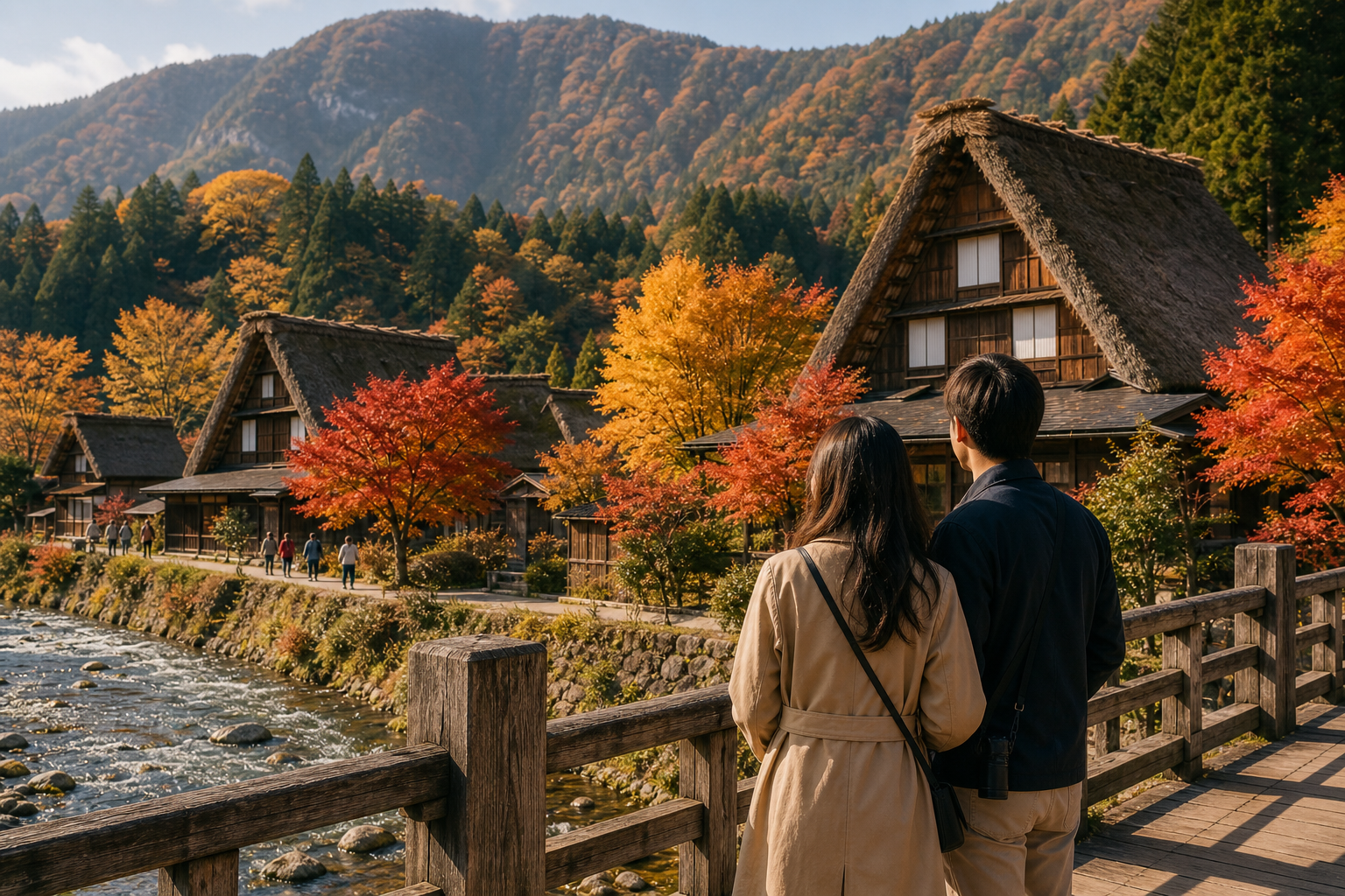 Japan for Couples (Autumn Edition): a premium 14-day route blending Tokyo and Kyoto icons with an onsen reset in Hakone and an 'Old Japan' interlude in Kanazawa and Takayama—built for calm pacing and autumn color timing
