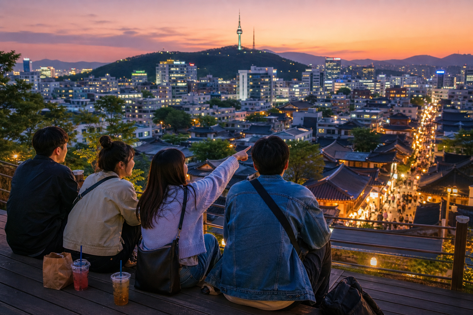 Seoul to Jeonju to Busan route with K-culture city energy and heritage highlights across 14 days in South Korea